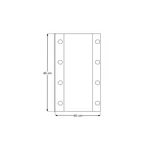 Kép 7/9 - LED tükör Dorothy Ristretto, 60 cm