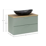 Kép 2/9 - Bútorszett Aster Green, 80 cm