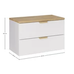 Kép 2/8 - Bútorszett Aster White, 80 cm