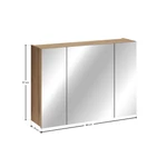Kép 3/6 - Tükrös szekrény Nova Coast Evoke, 80 cm