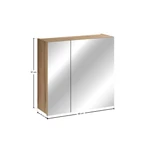 Kép 5/6 - Tükrös szekrény Nova Coast Evoke, 60 cm