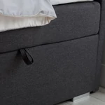 Kép 8/10 - Boxspring ágy sötétszürke színben