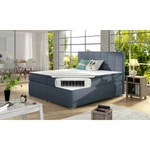 Kép 3/3 - Elegáns lila színben pompázó boxspring ágy