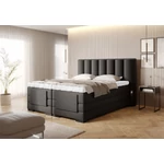 Kép 2/4 - Veros 140x200 boxspring ágy sötétbarna