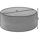 Kép 2/2 - Bero puff sötétbarna színben