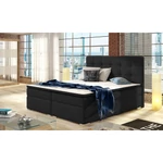 Kép 2/6 - Inez 160x200 boxspring ágy  elegáns fekete színben