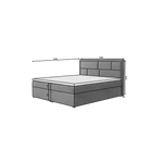 Kép 2/2 - Meron 140x200 boxspring ágy zöld színben