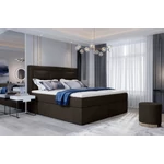 Kép 2/6 - Vivre sötétbarna boxspring ágy 140x200