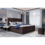 Kép 2/3 - Vivre 180x200 boxspring ágy sötétbarna színben