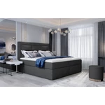 Kép 2/3 - Vivre 180x200 boxspring ágy sötétszürke