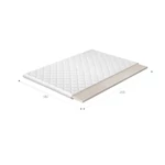 Kép 2/4 - Fehér latex topper huzat