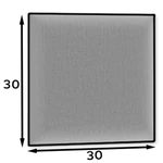Kép 2/3 - Quadratta 30x30 barna kárpitos panel