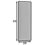 Kép 2/3 - Quadratta 50x20 kárpitos panel  sötét grafit szín