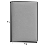 Kép 2/3 - Quadratta 60x40 kárpitos panel  sárga szín
