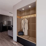 Kép 2/4 - Quadratta 120x160 kárpitos panel világosbarna színben