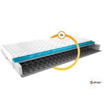 Kép 2/3 - Bonnell olivia matracok 80x200 medicott ezüst matrac, fehér
