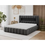 Kép 7/7 - Lamica 180x200 franciaágy, faváz / emelőmechanizmus, Sötétszürke, Royal 05