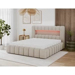 Kép 5/7 - Lamica 180x200 franciaágy, faváz / emelőmechanizmus, Bézs, Royal 18