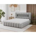 Kép 7/7 - Lamica 180x200 franciaágy, fémváz / gázliftes emelő, Szürke, Royal 04