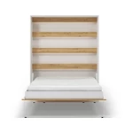 Kép 3/7 - Devesto függőleges falba hajtható ágy 160 cm, Artisan Tölgy, LED