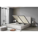 Kép 3/3 - Elegáns bézs színben pompázó ágyvölgye.  Audrey 160x200 francia ágy
