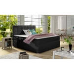 Kép 1/3 - Alice 140x200 boxspring ágy  fekete