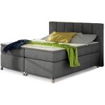 Kép 1/3 - Basilio 180x200 boxspring ágy  sötétszürke