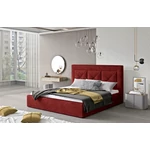 Kép 1/2 - Cloe 180x200 fémvázas ágy piros