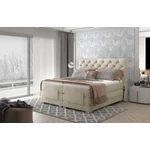 Kép 1/2 - Lóhere 140x200 boxspring ágy  krém