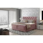Kép 1/2 - Lóhere 160x200 boxspring ágy  rózsaszín