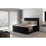 Kép 1/2 - Lóhere 160x200 boxspring ágy  sötétbarna