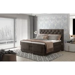 Kép 1/2 - Lóhere 180x200 boxspring ágy  sötétbarna
