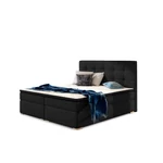 Kép 1/6 - Inez 160x200 boxspring ágy  fekete
