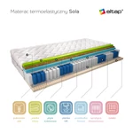 Kép 3/3 - Hőre lágyuló matracok sola 120x200 selyem matrac, fehér