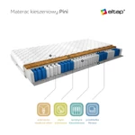 Kép 3/3 - Pini zsebmatracok 120x200 medicott ezüst matrac, fehér
