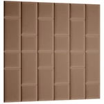 Kép 1/5 - Quadratta 180x180 kárpitozott panel, világosbarna