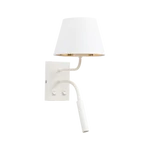 Kép 1/5 - Vespillo, 18x26x38cm fali lámpa, Fehér