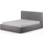 Kép 1/10 - Pesillo ágy + fa keret/ standard emelő/ ágyneműtartós doboz 140x200, Világosszürke, Modullo 03