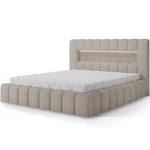 Kép 1/7 - Lamica 180x200 franciaágy, fémváz / gázliftes emelő, Bézs, Jarell 20