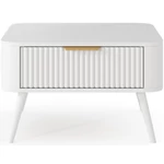 Kép 3/10 - Modern design fehér dohányzóasztal