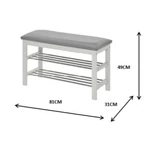 Kép 4/5 - Elegáns fekete pad a kertbe