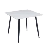 Kép 1/19 - Asztal adria 90x90x75 cm hg márvány fehér