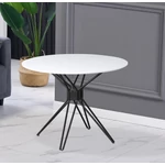 Kép 3/3 - Elegáns design  modern konyhákhoz Santok asztal fehér + fekete színekben