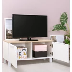 Kép 2/8 - Elegáns TV állvány rony fehér színben