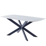 Kép 1/8 - Krentes asztal (fehér hg, 180x90x76)