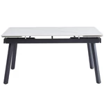 Kép 1/18 - Cupra kihúzható asztal (hg fehér márvány, 150/180/210x90x76)