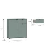 Kép 3/16 - Komód zsálya szekrény  modern design