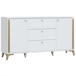 Kép 2/8 - Forrest Hills fehér+arany komód FTHK232B-M841