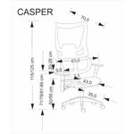 Kép 5/16 - Casper forgószék – fekete - 5. kép