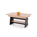 Kép 1/11 - Erika emelő-mechanikás dohányzóasztal – artisan tölgy / fekete